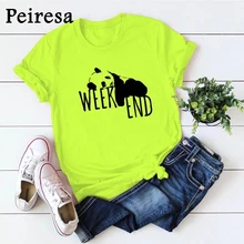 

Women 2021 Summer Short Sleeve Panda Fluorescent Green Fashion Print Lady T-shirts Top T Shirt Ladies O Neck Graphic Casual Tee
