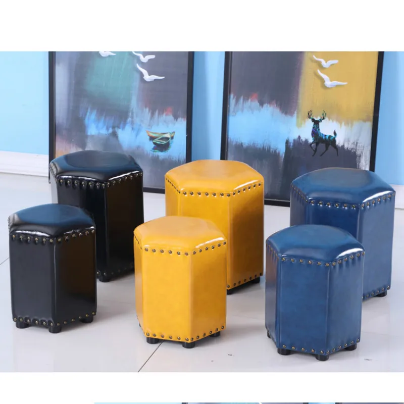 Home decor leather stool living room sofa fashion creative wooden fitting room stools chair bench chair Home decor leather stool living room sofa fashion creative wooden fitting room stools chair bench chair