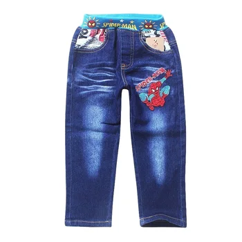 

Retail 2020 spring and autumn new fashion Spiderman kids boys leisure jeans children trousers pants/denim pant
