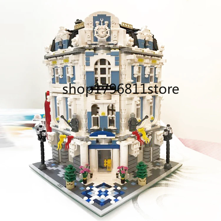 15018, 3196 шт., серия Creator City Sunshine, отель, MOC, строительные блоки, кирпичная игрушка, совместимые рождественские подарки