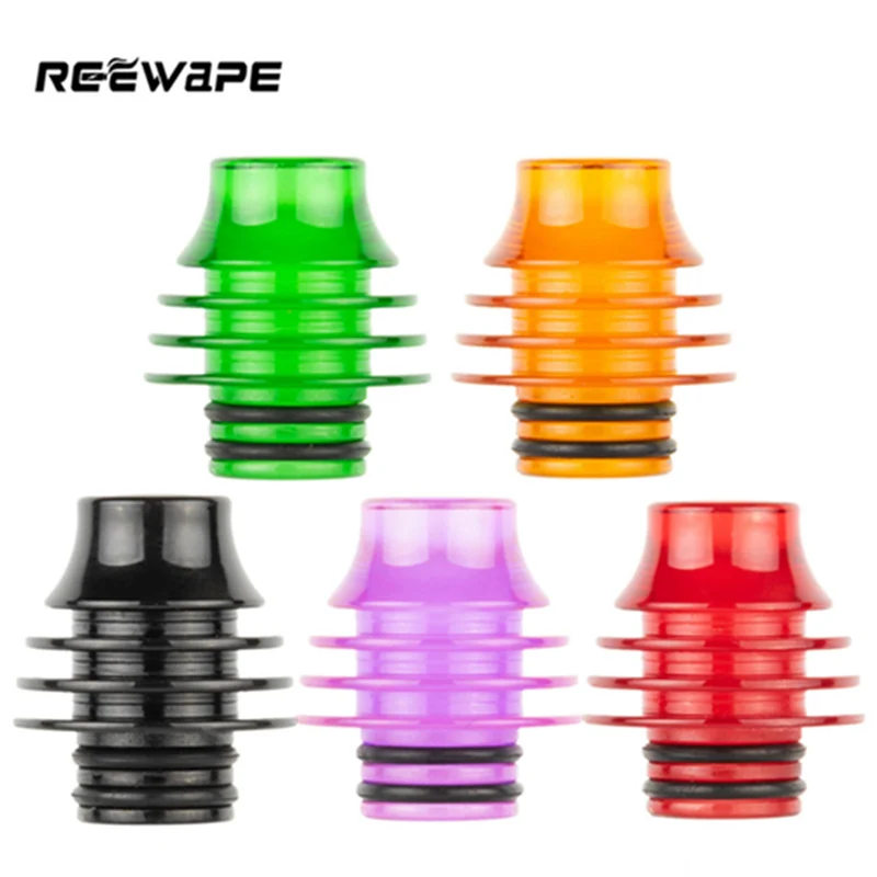 

Drip Tip 510 Polished Epoxy Resin Mouthpiece Heat Resistance Narrow Bore Vape Tips For Thread RDA RTA Tanks Ecig Accessories