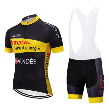 

2019 NEW TOTAL direct cycling team jersey 20D bike shorts suit Ropa Ciclismo mens quick dry PRO bicycle Maillot Pants clothing