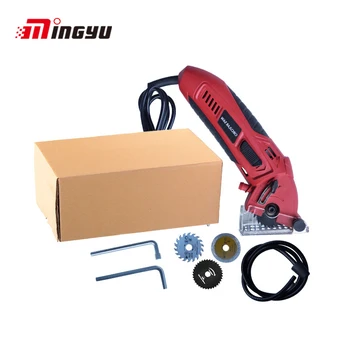 

Mini Circular Saw Electric Power Tool With Blades Multi-function Woodworking Mini Hand Held Sawing Machine For Wood PVC Tube