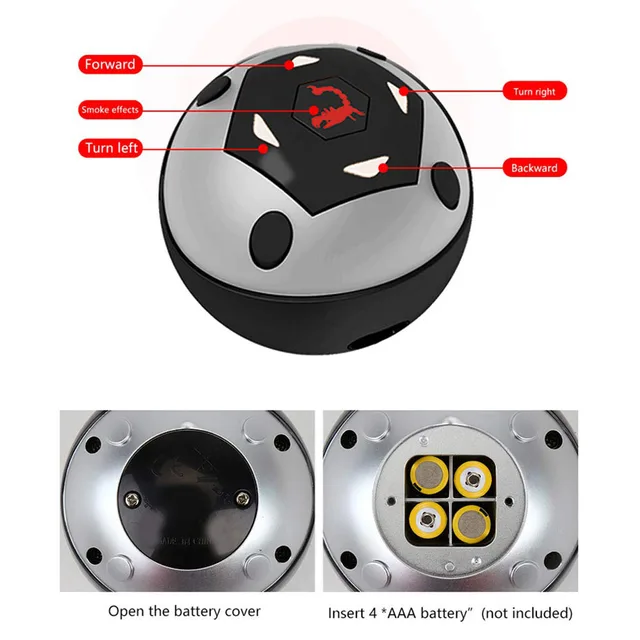 Big size Realistic Black RC Scorpion Remote Control Infrared Dark Scorpion with Sounds Flashing Eyes tricky toys for Kids Adults 5