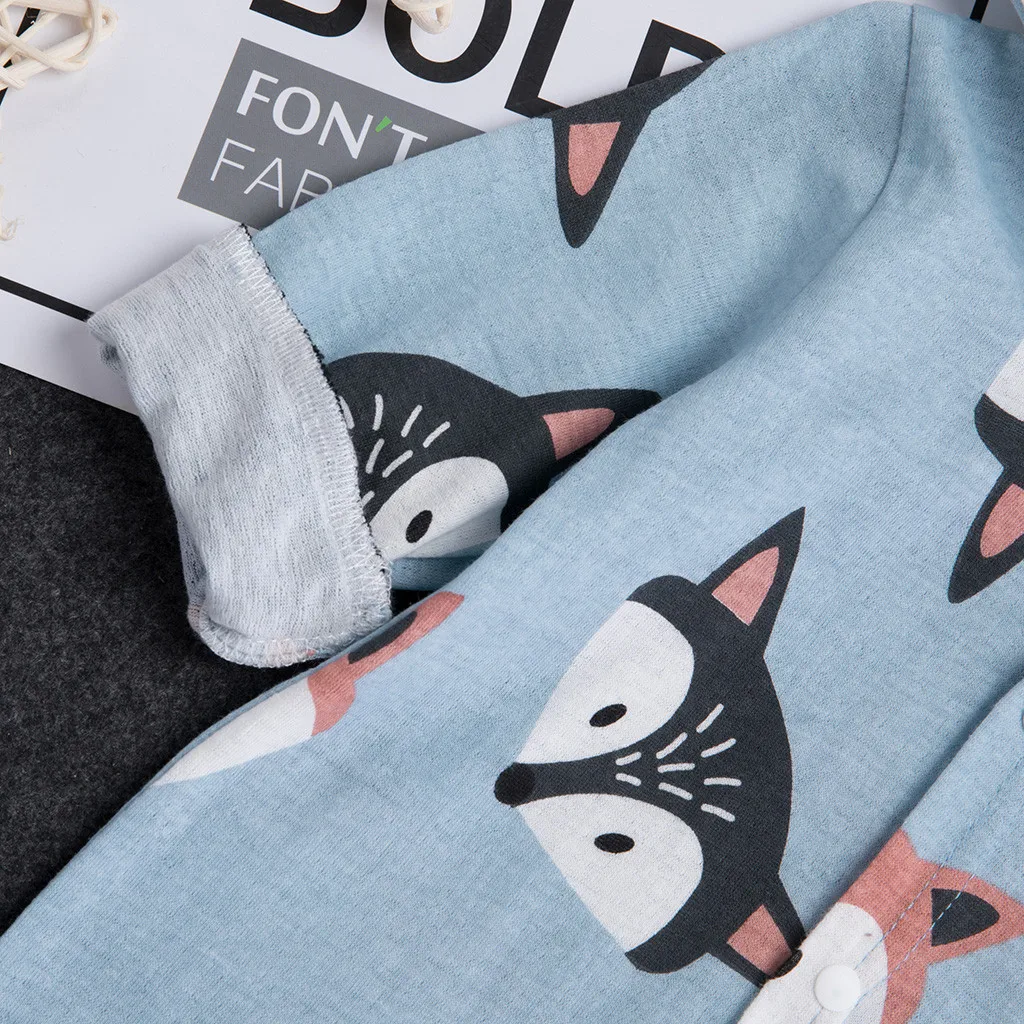 Newborn Kid Toddler Baby Girls Cartoon Print Autumn Hoodie Lovely Cotton Animal Romper Jumpsuit Comfortable Infant Kids Clothing