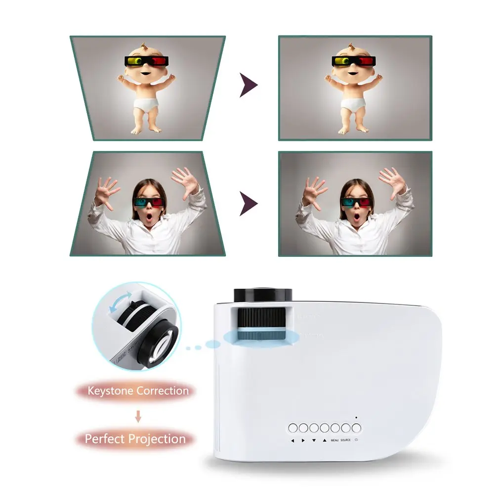 G8005B Mini Projector LED Beamer Home Cinema Projector 4K Theater Projectors for Home Use Eaducation LCD TFT display System