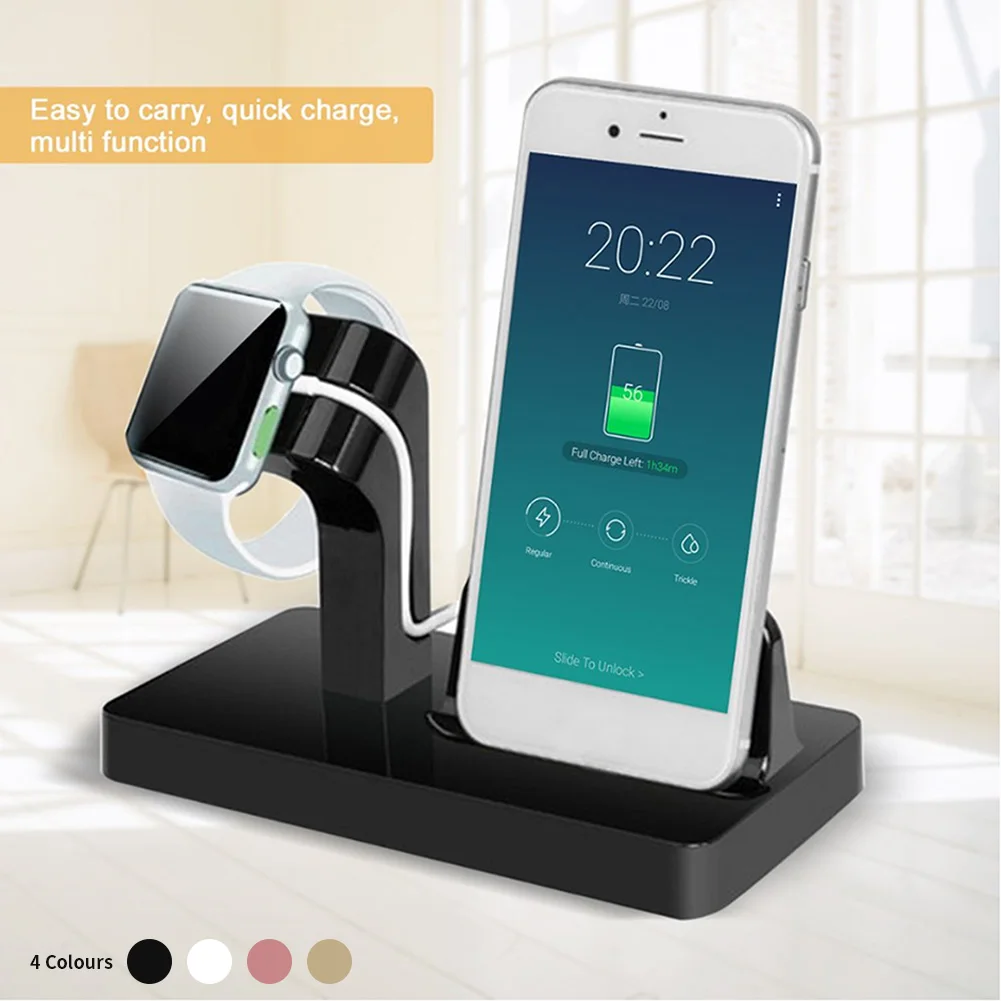 

2 in 1 Charging Dock Charger Holder For iphone For IWatch For iPhone 6/6plus/6s/7plus For apple Watch Bracket Phone Charger Dock