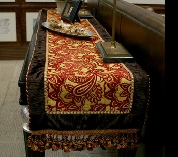 

Two-piece decorative lining double thick table flag / tablecloth / bed towel