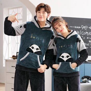 

Hot Sale Fashion Soft Spring Striped Cotton Couple Pijamas Sets Sleepcoat & Trousers Men Women Home Clothings Sleepwear Lovers