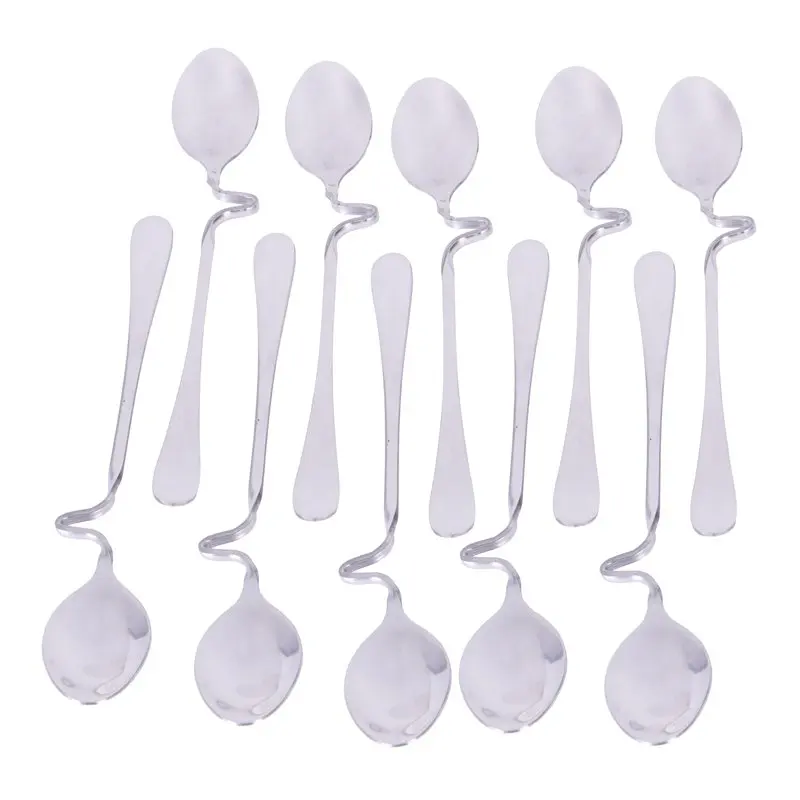 

Set Of 10 Honey Spoons, Stainless Steel, 7-Inch Long