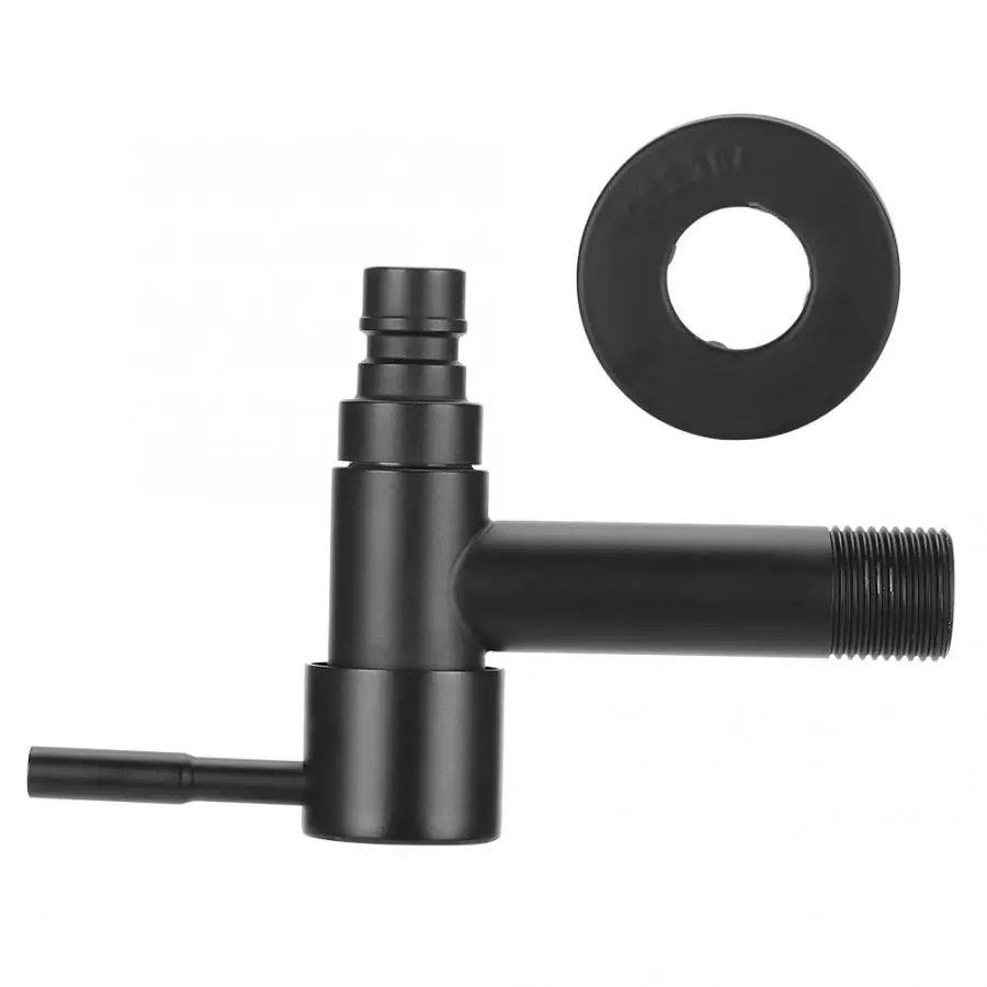 G1/2in Black Stainless Steel Washing Machine Faucet Single Cold Sink Water Tap Freeze-proof Crack-proof | Обустройство дома
