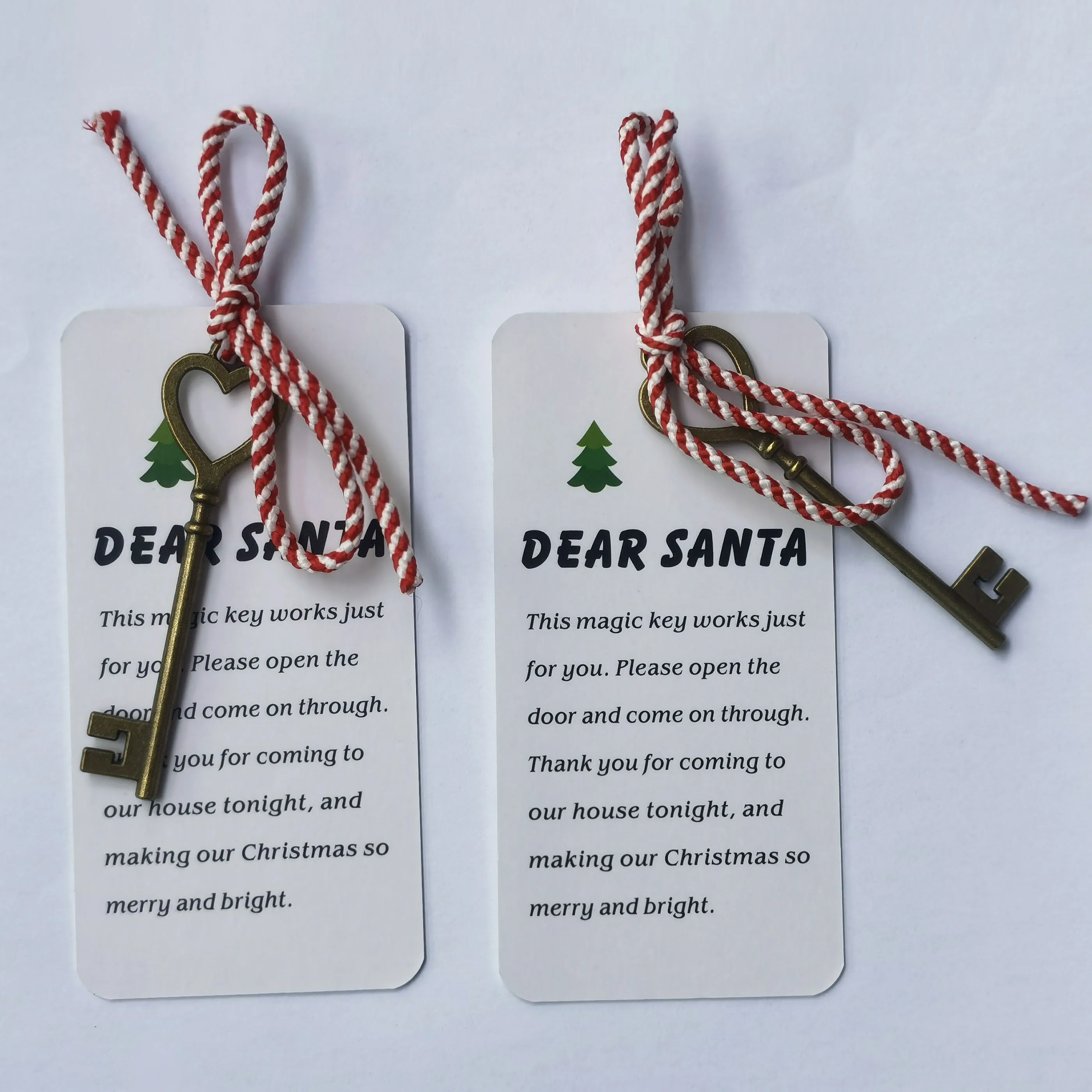 SANTA'S MAGIC KEY Tags Father Christmas Eve Box Fillers Tradition No Chimney