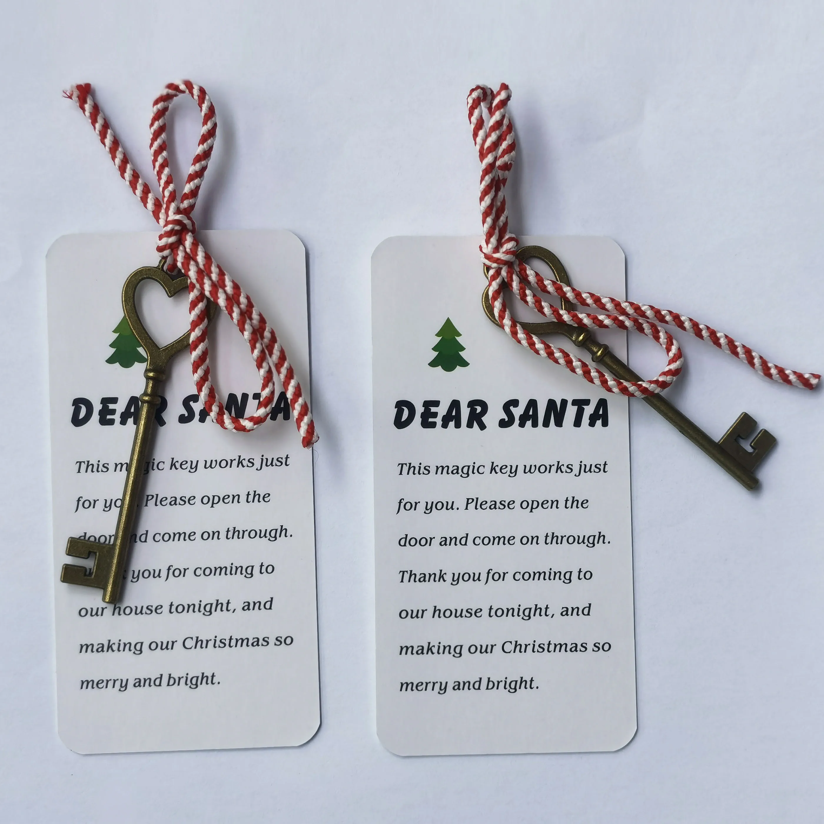 Merry Christmas Father Xmas Eve Tradition No Chimney Handmade Santa's Magic  Key - AliExpress