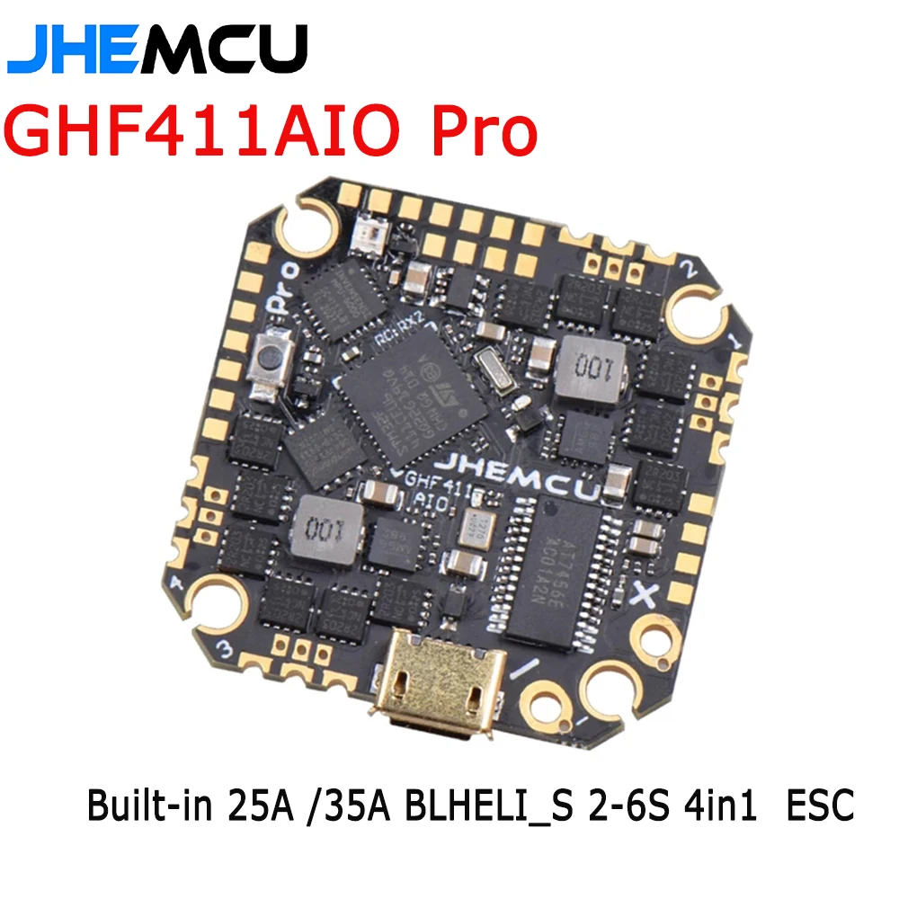 Контроллер полета JHEMCU GHF411AIO Pro F4 25 А 35 | Игрушки и хобби