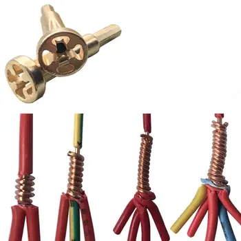 

Automatic twist Wire and Sturdy Stripping Connector Combiner Twister Power Tool