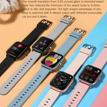

Colorful P8 Smart Bracelet Wristband Touch 180 Mah Health Monitoring Information Push Smart Reminder Step Counting Watch Time