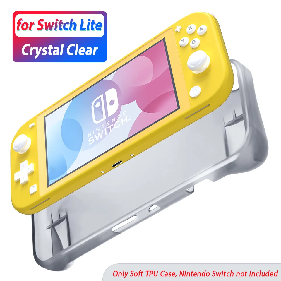 Clear NS lite Силиконовый чехол для nintendo switch lite чехол для nintendo switch Lite чехол Coque Shell для Switch Mini сумка аксессуары - Цвет: Clear NS lite