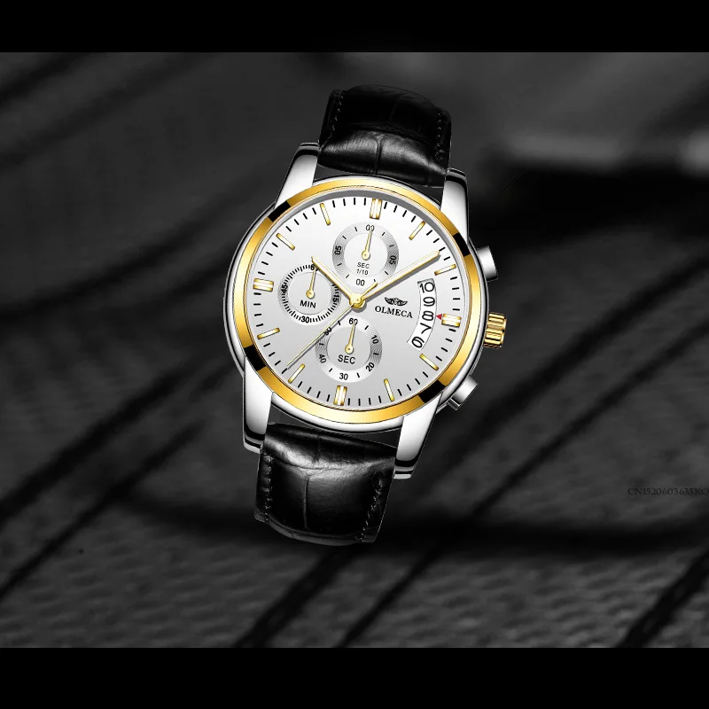 2019 Модные кварцевые часы мужские Топ бренд Роскошные водонепроницаемые Бизнес