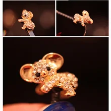 3,5 мм мультяшный разъем для наушников Пылезащитная Заглушка с короной со стразами Пылезащитная заглушка для samsung S9 S8 huawei P9 P10 P20