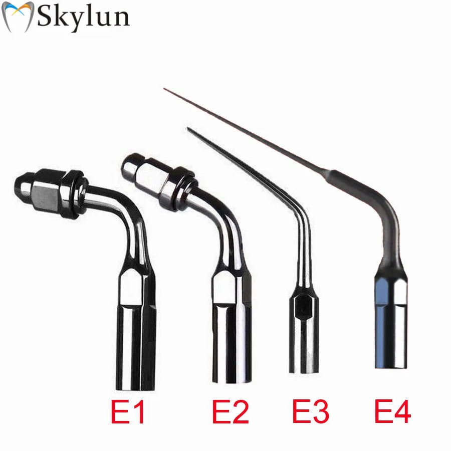 

5PCS Dental Ultrasonic Scaler Tips E1 E2 E3 E4 Endo Root canal Tips Fit EMS/WOODPECKER