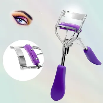 

1PC New Colorful Volume Cosmetic Eyelash Curler With Comb Tweezers Curling Eyelash Clip Makeup Eye Beauty Tools
