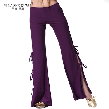 

5 Colors Belly Dance Costumes Crystal Cotton Long Pants Adult Belly Dance Practice Pants For Women Bellydance Trousers New