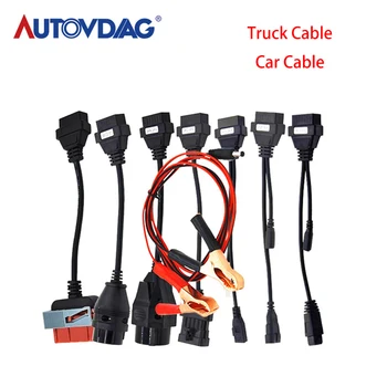 

TCS Car Truck Cables Adapter 8pcs Cables Pro Obd OBD2 Scanner 2016R0/2015R3 Bluetooth for Autocome Car Cable TCS C-DP Pro Plus