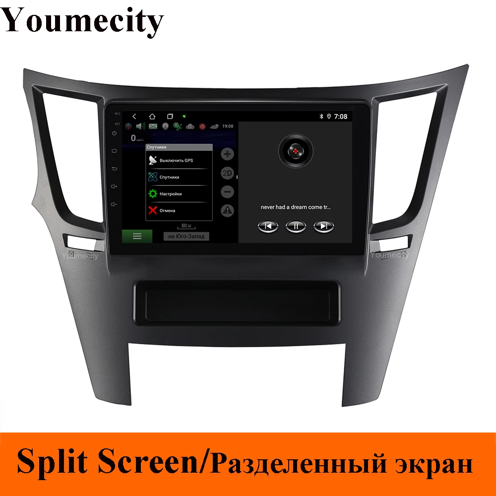 Sale Android 9.0 Car DVD for Subaru Legacy Outback 2009-2014 2015 GPS radio video Multimedia player Capacitive IPS Screen RDS wifi 1
