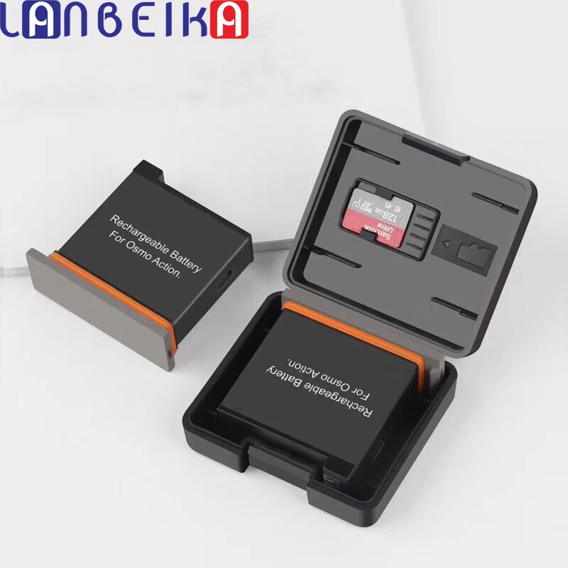 LANBEIKA 2 шт./лот защитный чехол для аккумулятора с держателем TF карты GoPro Hero 9 8 7 6 5 4 DJI