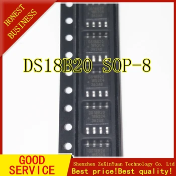 

10PCS DS18B20Z+T&R DS18B20 DS18B20Z SOP-8 SMD temperature sensor Brand Programmable digital thermometer / temperature sensor