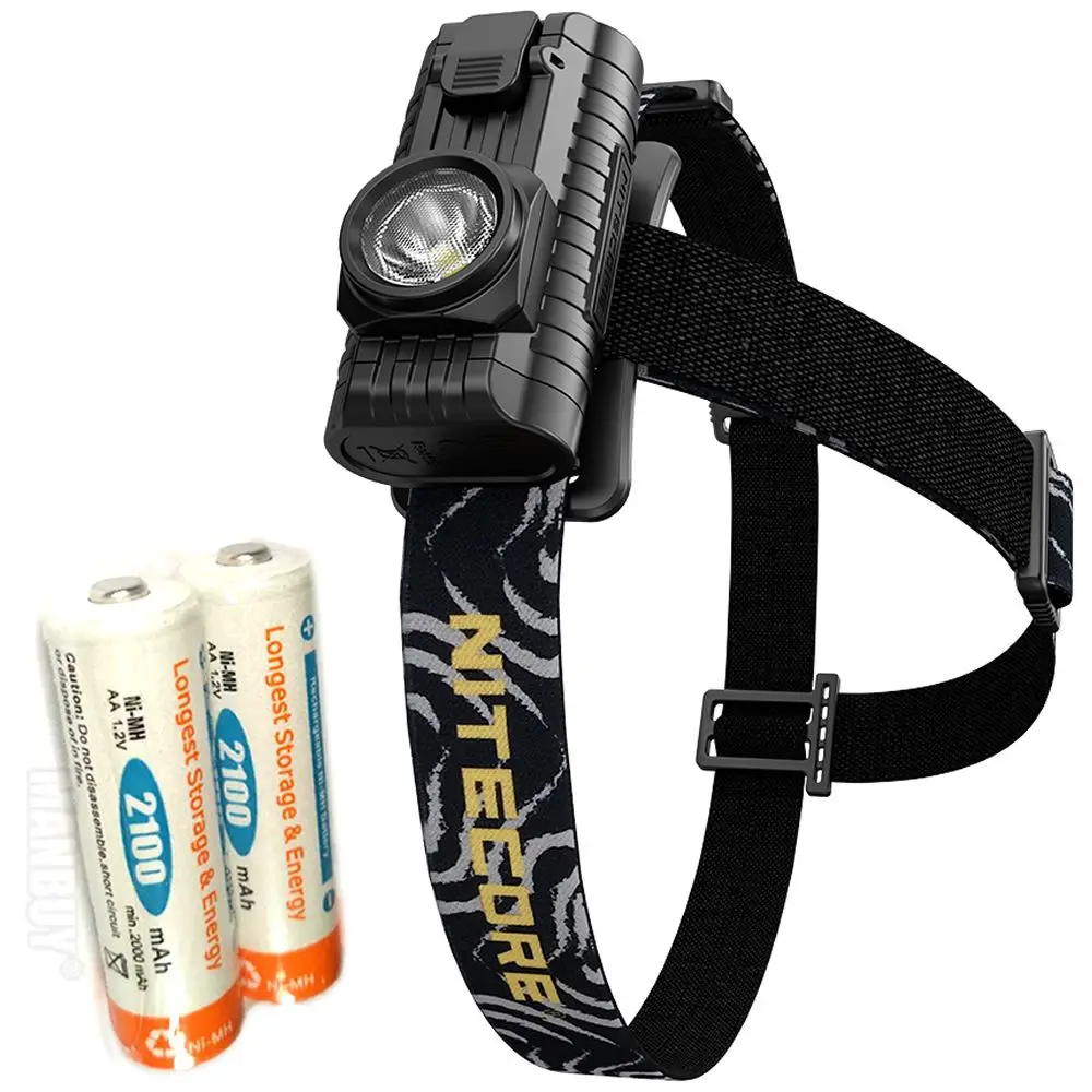 Налобный фонарь Nitecore HA23 2 аккумулятора AA 2500 мА · ч водонепроницаемый светильник