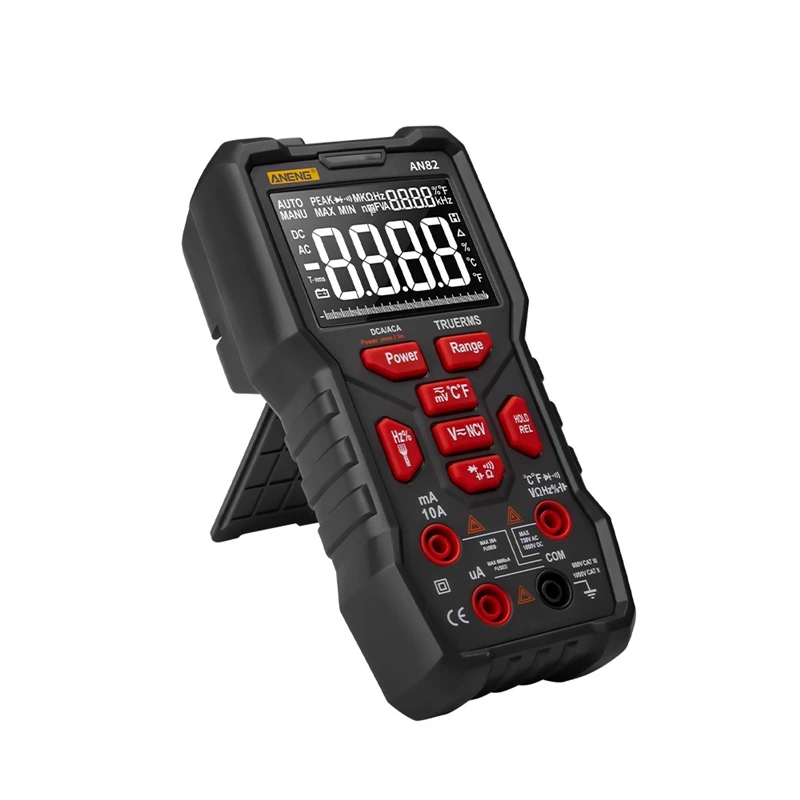 Цифровой мультиметр ANENG AN82 профессиональный тестер 9999 DIY транзисторный