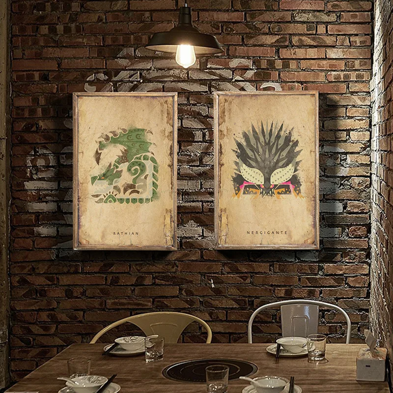 

Wall Art Game Monster Hunter Poster Canvas Printed Painting Modular Pictures For Living Room Bedroom Home Decor