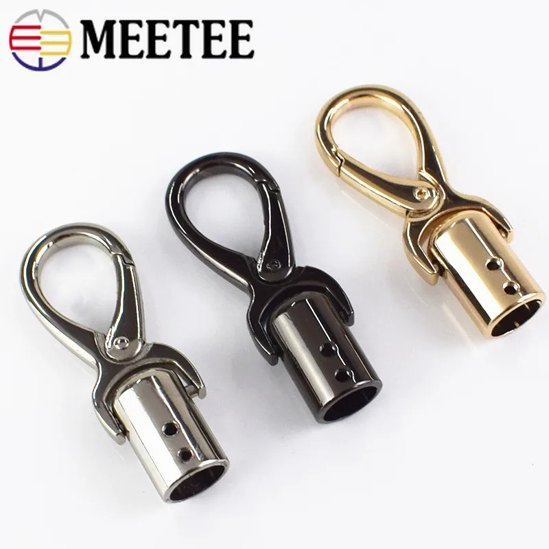 

2/5pcs Metal Buckles Bag Cap Clasp Handbag Handle Strap Stopper Cord Buckle Hooks Connector Bag Hanger Hardware Accessories