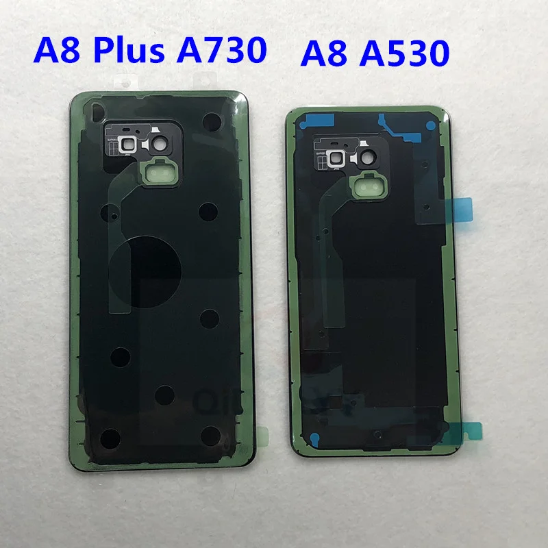 А+ задняя крышка батарейного отсека, запасная часть корпуса+ стеклянная рамка для объектива камеры для samsung Galaxy A8 A530 A530F
