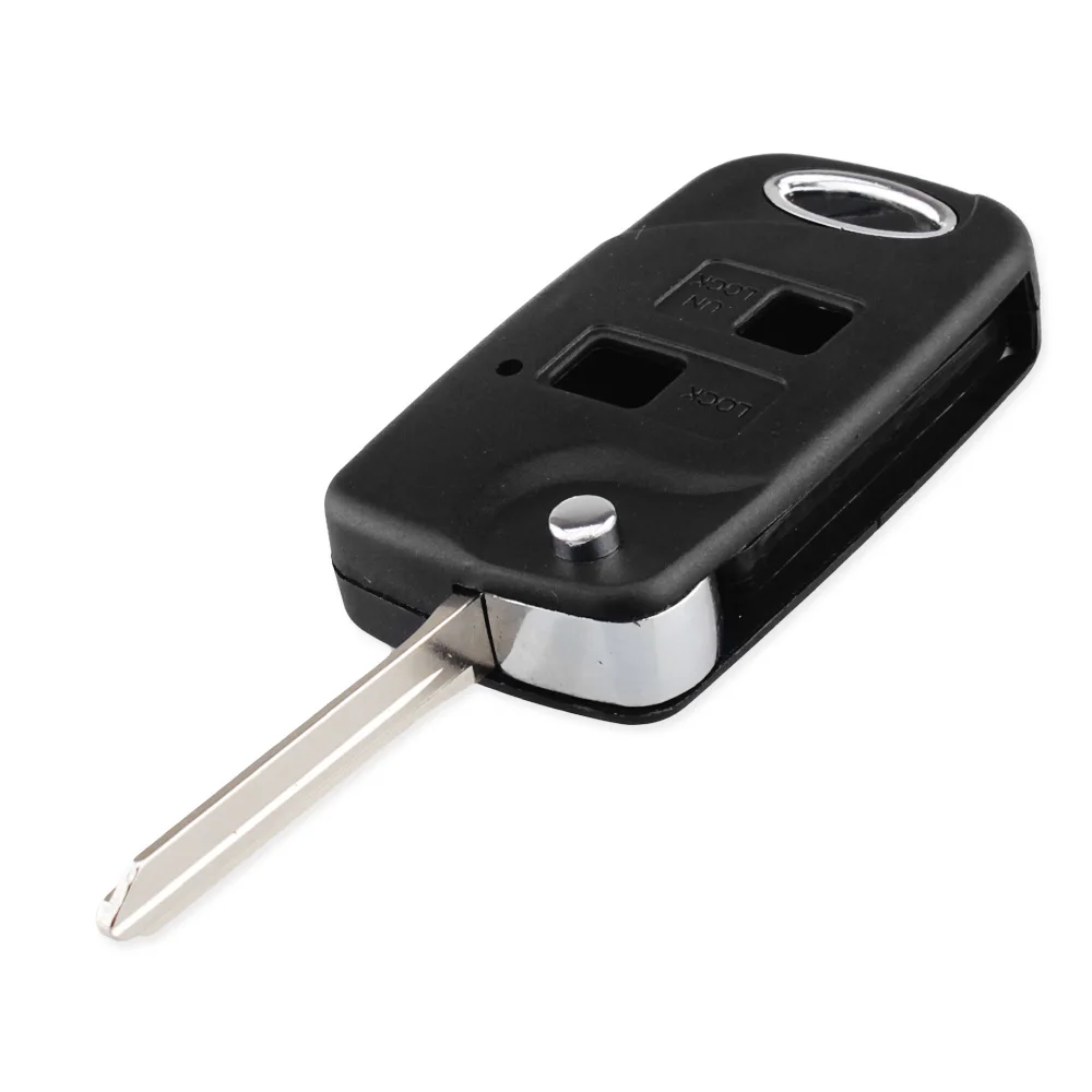 KEYYOU 2 Buttons Remote Fob Modified Folding Car key Shell Cover Case For Toyota Yaris Carina Corolla Avensis SWITCH TOY47