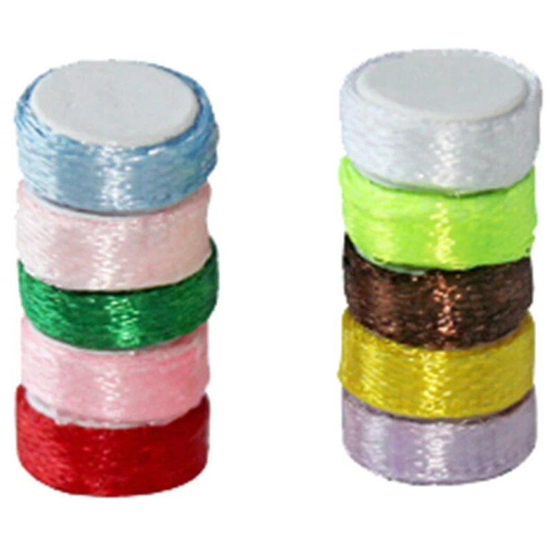 5pcs 1/12 1:12 Mini Ribbon Coil Model Dollhouse Accessories Doll House Crafts Box Scene Miniature | Игрушки и хобби