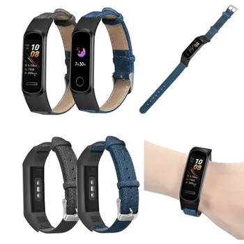 

Denim Belt Replacement Wrist Strap Replacement Wristband For Huawei Bracelet 4 / For Honor Bracelet 5I