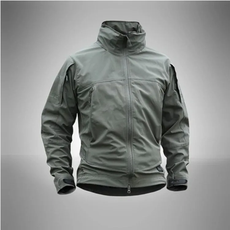 

Ming peng Archons Shark Skin Fleece Soft Cover Raincoat Jacket Lightweight Casual Tactical Raincoat Jacket Windproof Waterproof