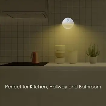 

LED Night Light Mini Body Sensor Control 0.5W Battery Power Nightlight Lamp For Children Kids Living Room Bedroom Lighting