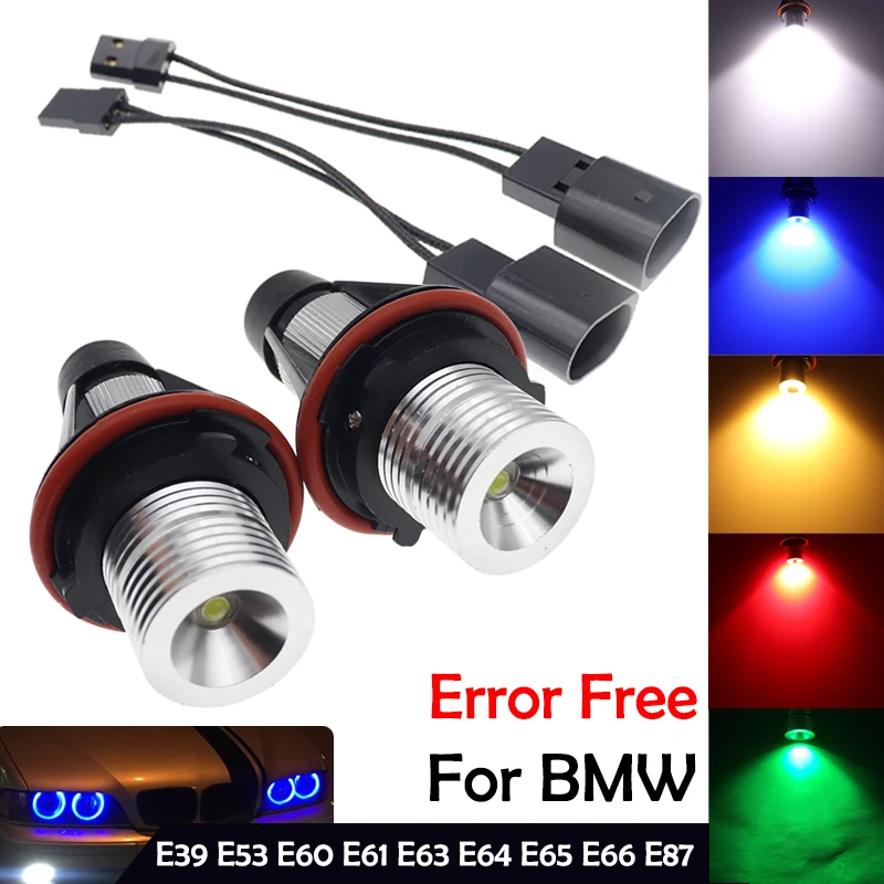 Светодиодсветодиодный габаритные огни Angel Eyes 2 шт. лампы для BMW E39 E53 E60 E61 E63 E64 E65 E66 E87