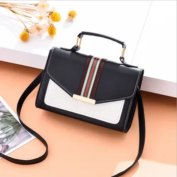 

Spring and summer 2019 new women's bag Korean style simple small square bag trend Single Shoulder Messenger Bag cross border