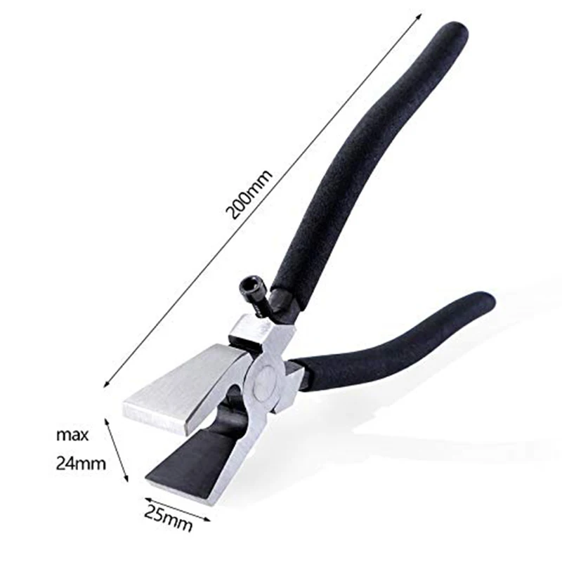 Glass Running Pliers Tool and 30 Pieces 25Mm Keyring Hardware Key Chain Separate Wrist Strap Wrist Strap Bracelet Cotton