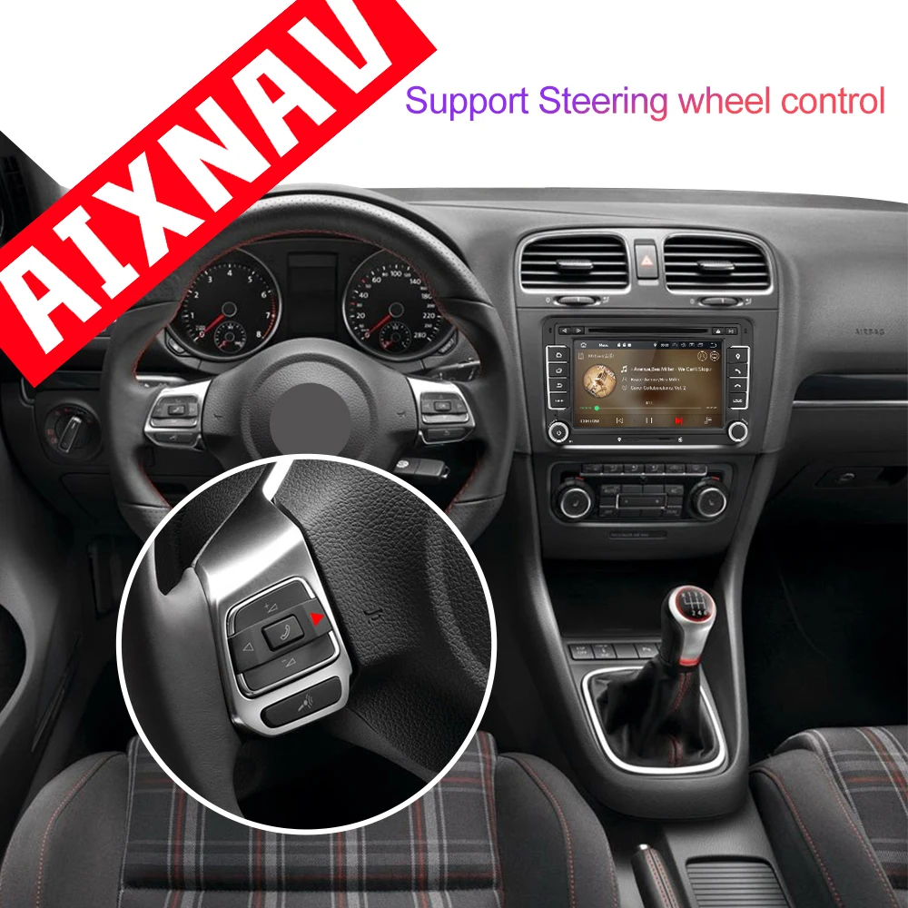 Автомобильный мультимедийный плеер gps навигация Android для Volkswagen Polo 4 ядра DSP DAB Авто Радио 2 Din монитор для камеры заднего вида