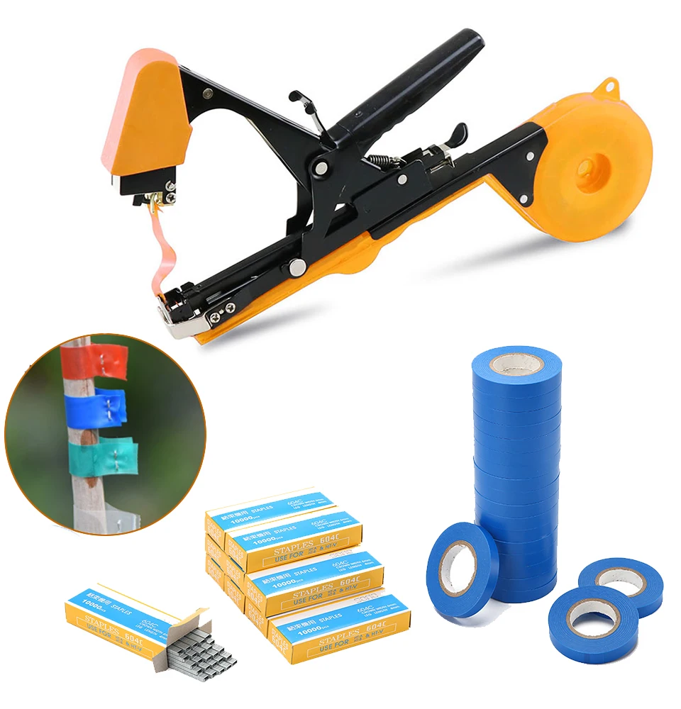 

2020 Garden Tools Garter Plants Plant Branch Hand Tying Binding Machine Minced Vegetable Tapetool Tapener Tapes Home Garden