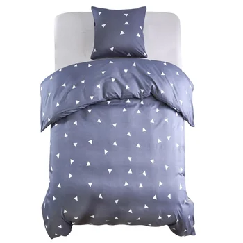 

Vidaxl PCs. Bedding Set triangular design 140x220/60x70 cm Gray