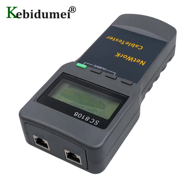 Portable Lcd Display Sc8108 Network Tester Meter Rj45 Cat5e Cat6 Utp