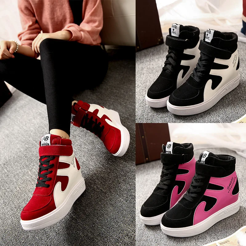 

Spring 2019 Women Shoes Increased Internal Canvas Flat Platform Sneakers Ladies Casual Fashion High Quality Luxury Shoes Woman