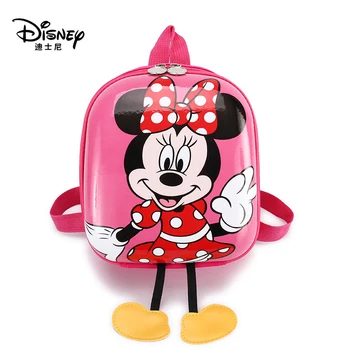 

Disney Children's Backpack Cartoon Mickey mouse Minnie Bag Hard Shell PVC Kindergarten School Bag For Girsl Toddler Boy Backpack