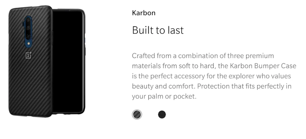 Original 100 Oneplus t Pro Case Oficial Estoque Arenito Pára Karbon Proteção de Náilon Capa Traseira - Image 5
